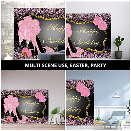 Lurrose 210X150cm Aniversário Pano de Fundo Fotografia Fundo Aniversário Das Mulheres Dos Saltos Alt