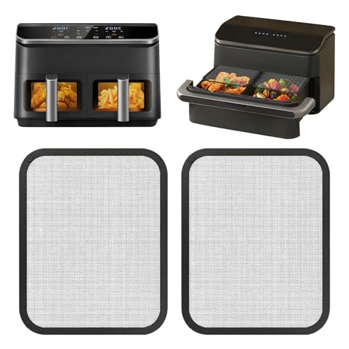 Edelstahl Spritzschutz für Cosori Airfryer 8,5L/ Dual Blaze TwinFry 10L, Feinmaschiger Fettspritzschutz, Heißluftfritteuse Zubehör Fettspritzschutz für Cosori CAF-R901-AEU 8,5L mit silikon außen