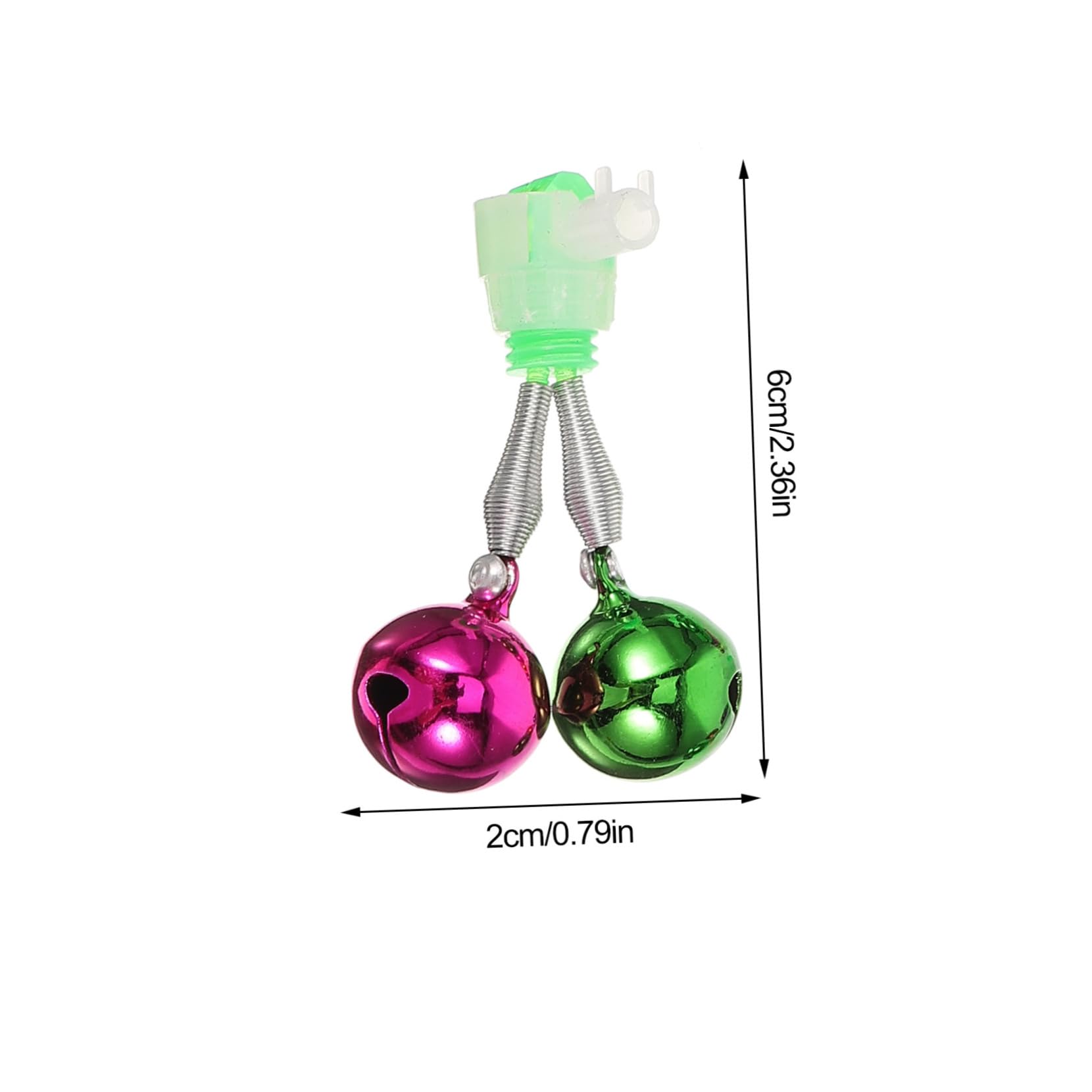 Mikikit Fishing Bells 5 Pack Bite Alarm Bells for Catfishing Fish Fishing Gear Accessory