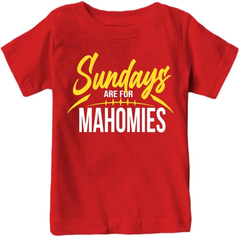Sundays are for Mahomies Kansas City Kids Football Fan Apparel