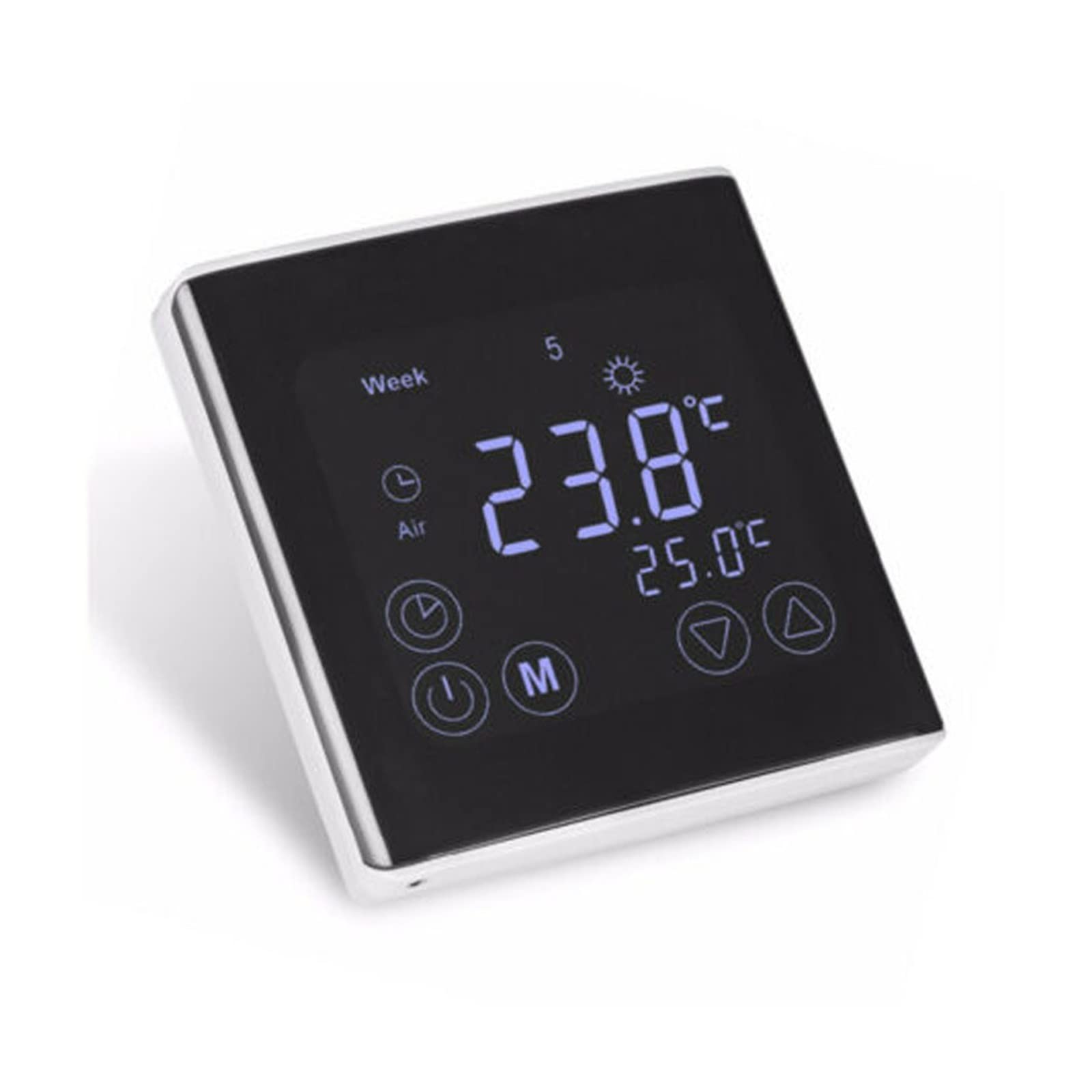 Thermomètre d'intérieur hygromètre numérique LCD Salle tactile Room de chauffage électrique sous-plan thermostat thermostat hebdomadaire Thermorégulateur Programmable Contrôleur de température Avec éc