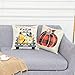 PSDWETS Fall Decor Pumpkin Maple Leaf Pillow Covers Set of 4 Autumn Theme Fall Harvest Pumpkins Truck Farmhouse Decorative Throw Pillow Covers 18 x 18 for Fall Decorations