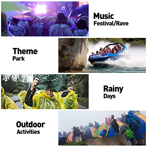 Nyicey Kids Rain Ponchos, 3 Packs Portable Reusable Emergency Raincoats For 6-12 Years Old For Camping Hiking Traveling Backpacking #TOP6