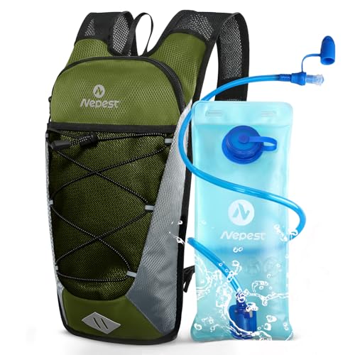 Poche à eau 2L anti-fuite avec sac à dos d'hydratation stable et ultra léger