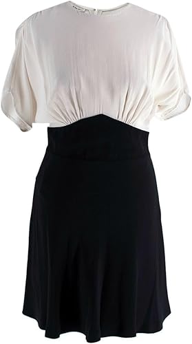 Miu Miu Vestido Skater Negro y Blanco de Segunda Mano