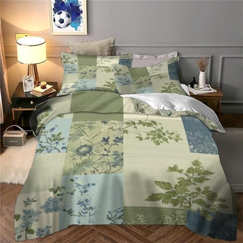 Housse de couette 260x220 hypoallergénique imprimé fleurs 3D