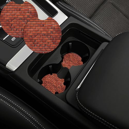 Portavasos para carro 2 piezas antideslizante negra miniatura 1