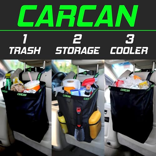 Image of CarCan The Original 2 Million Sold - Billions of Plastic Bags Saved and NO More Litter! 3 in 1 Trash - Storage - Cooler