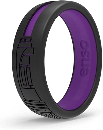 Enso Rings Star Wars Lightsaber Collection - Dualtone Silicone Ring - Etched Design - Comfortable, Breathable, and Safe