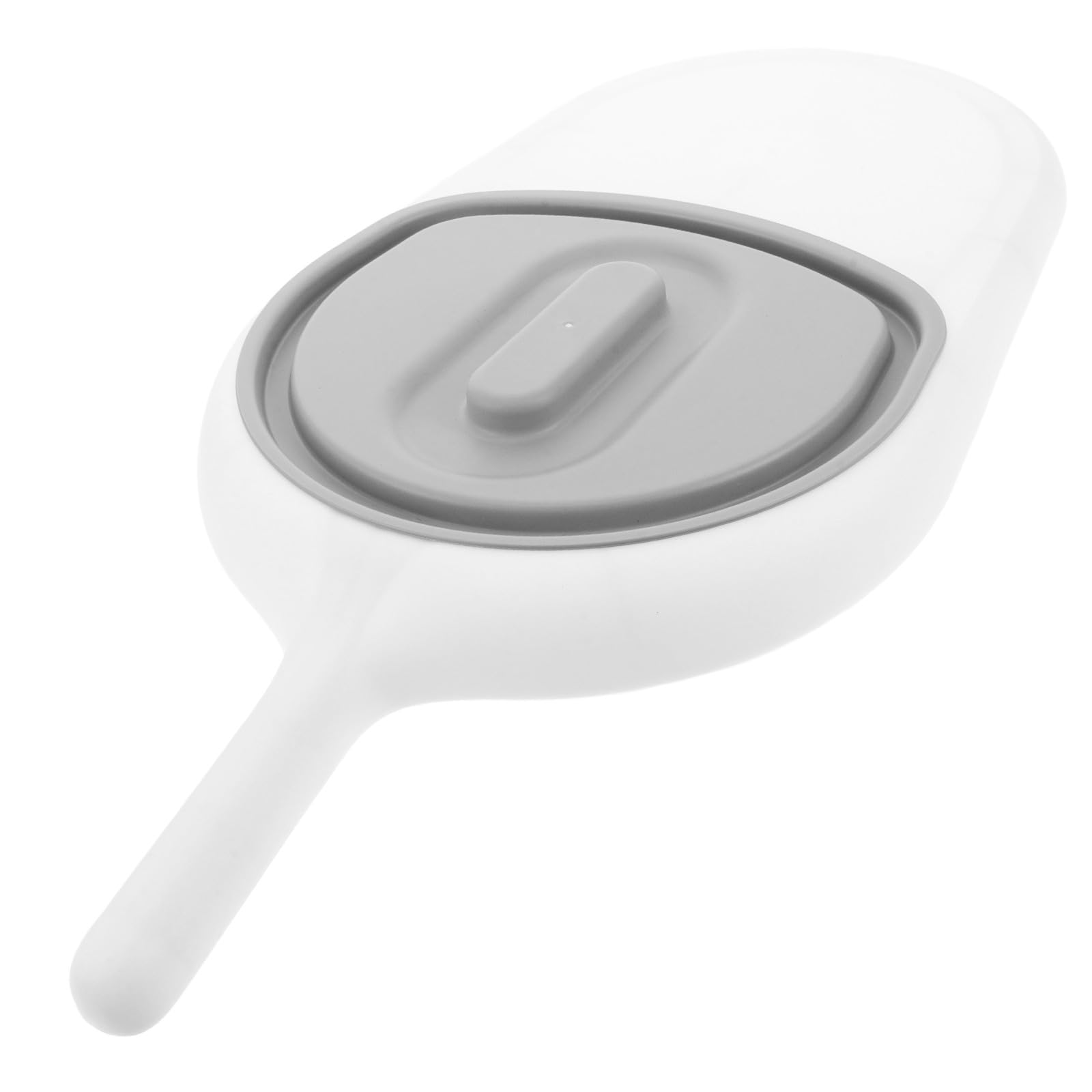 Housoutil Padella Sanitaria per Anziani con Manico in Plastico, Design Inclinato Multifunzionale Facile da Pulire, per Pazienti Allettati e Disabili