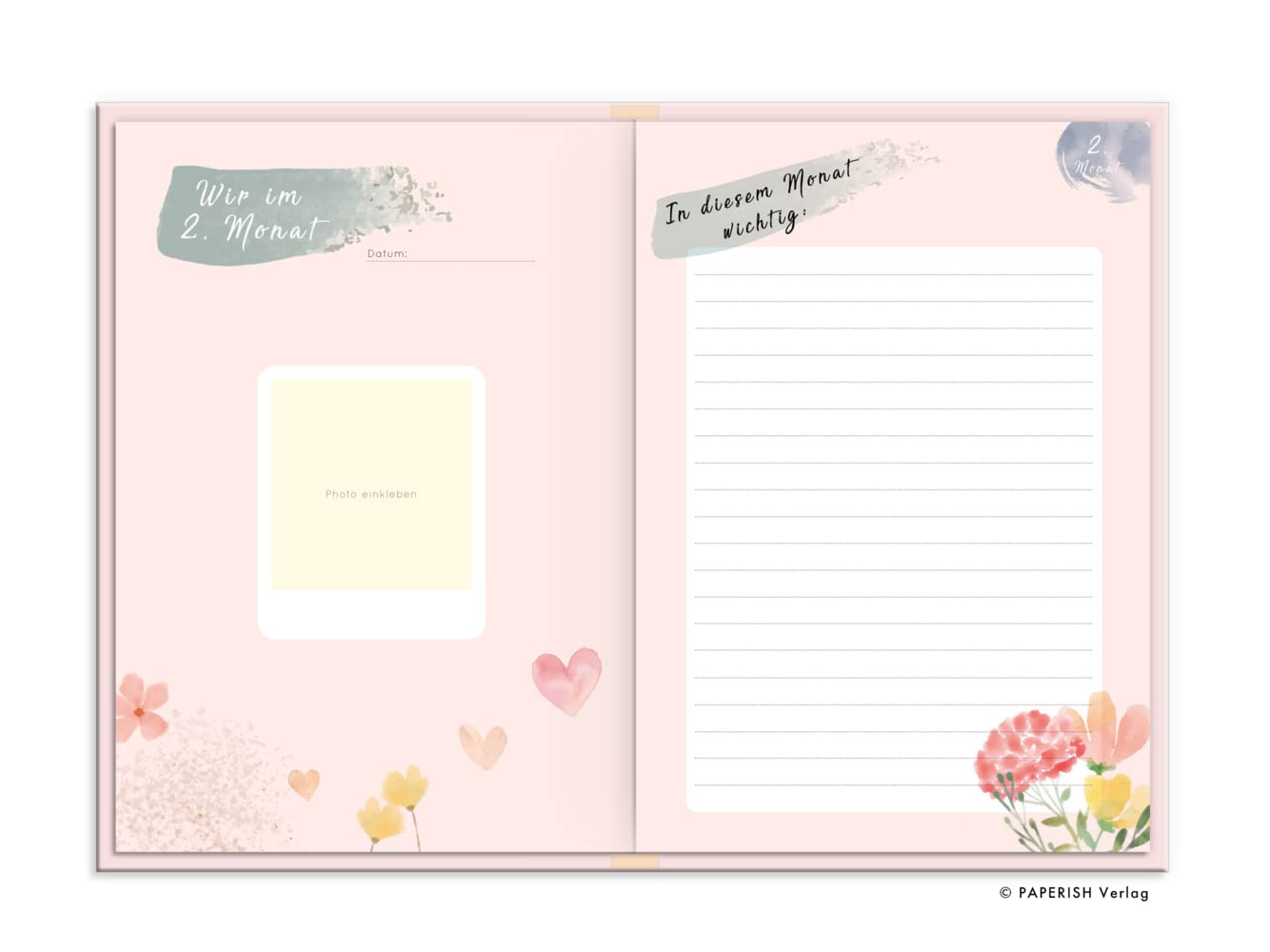 My Baby - Tagebuch für die Schwangerschaft: Schwangerschaftstagebuch zum eintragen, Schwangerschaftsbuch, Schwangerschaft Geschenke, Schwanger Buch PAPERISH®