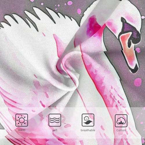 Print Toddler Underwear Custom 2t Cotton Panties Little Girl Watercolor Pink Swan Gray Kids Undies Briefs3