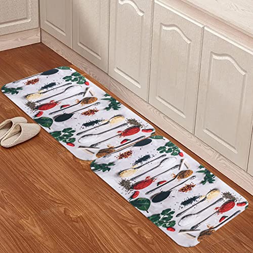 Image of UMAI X SAVYA Home Kitchen Mats|| 60 x 40 ||Anti-Skid Mat for Living Room,Bathroom,Shower,Bathtub mat,Multipurpose Mat (Red & Green)