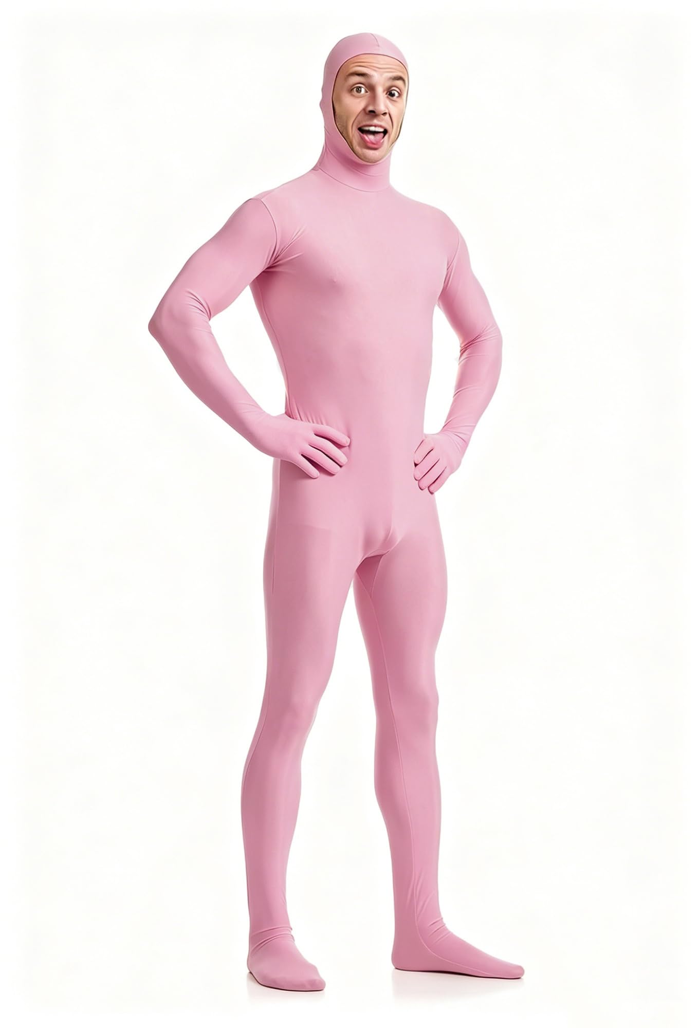 VSVO Spandex Open Face Full Bodysuit Zentai Suit for Adults and Kids
