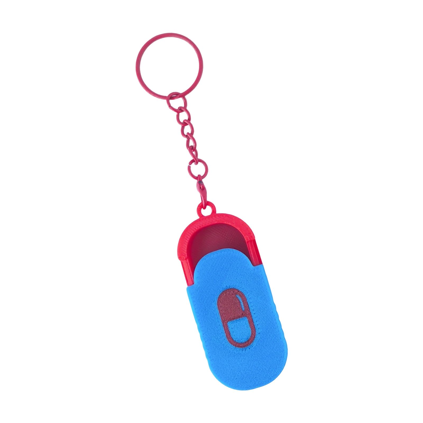 Poystng Tiny Multifunctional Keyring Box for Store or Small Valuables Little Keychain Organizers Case Miniature Keychain Container