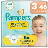 PAMPERS Premium Protection Couches taille 3 (6 10 kg) 46 couches