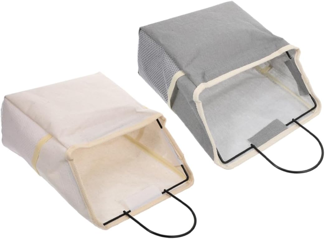 Zerodeko 2pcs Wall Storage Bags with Small Pocket for Bedroom Organizing