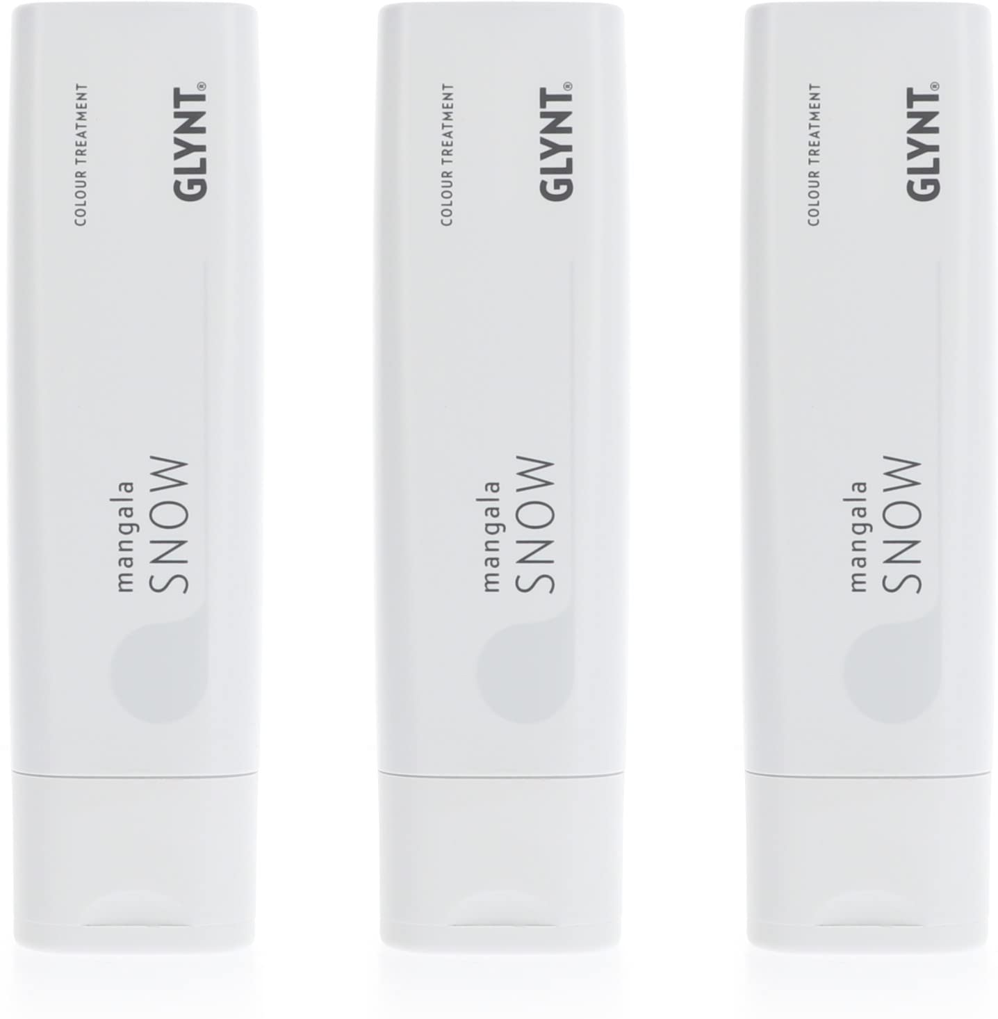 Glynt Mangala Snow 3x200 ml - Vegan & Tierversuchsfrei - Weiß/Silber - Für Hellblond - Lotion