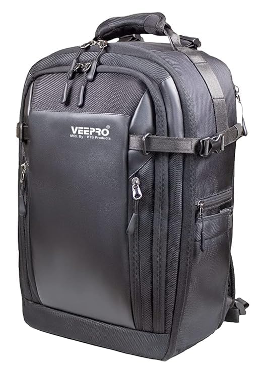 Image of VTS DSLR Camera Backpack Bag Waterproof Shock Proof for Lens Accessories Bag for Camera (Veo Select 47 BF Black)