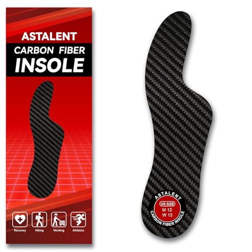 Morton's Extension Orthotic, 1 Piece Carbon Fiber Insole, Foot Support Rigid Shoe Insert for Morton's Toe,Turf Toe,Hallux Rigidus, Hallux Limitus, Broken Big Toe and Arthritis