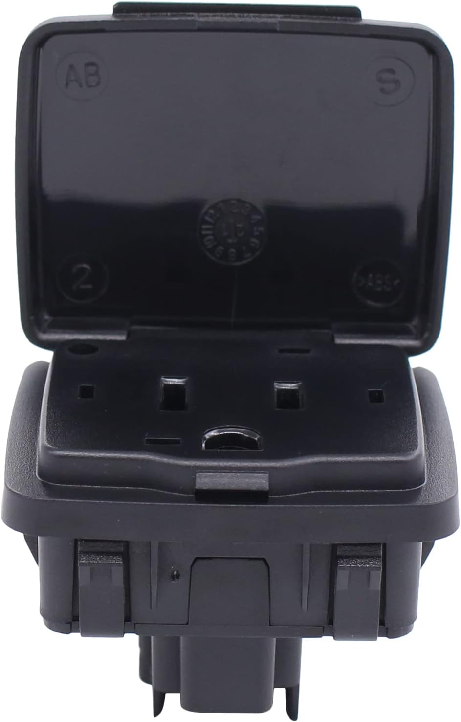 NewYall Center Console Rear Accessory Power Outlet Socket Plug 110V 150W for Ford Explorer F-150 2011-2015 Expedition 2011-2017 F250 F350 F450 2011-2016 for Lincoln Navigator Mark LT