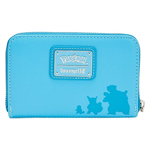 Loungefly Pokémon Squirtle Evolution Zip Around Wallet | First Gen Water Type Starter Squirtle Wartortle Blastoise3