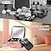 SUILU Makeup Bag with Led Mirror,with 3 Color Setting,Portable Storage and Adjustable Dividers Travel Makeup Bag, for Women and Makeup Artists Large Vanity Makeup Cases-Pink
