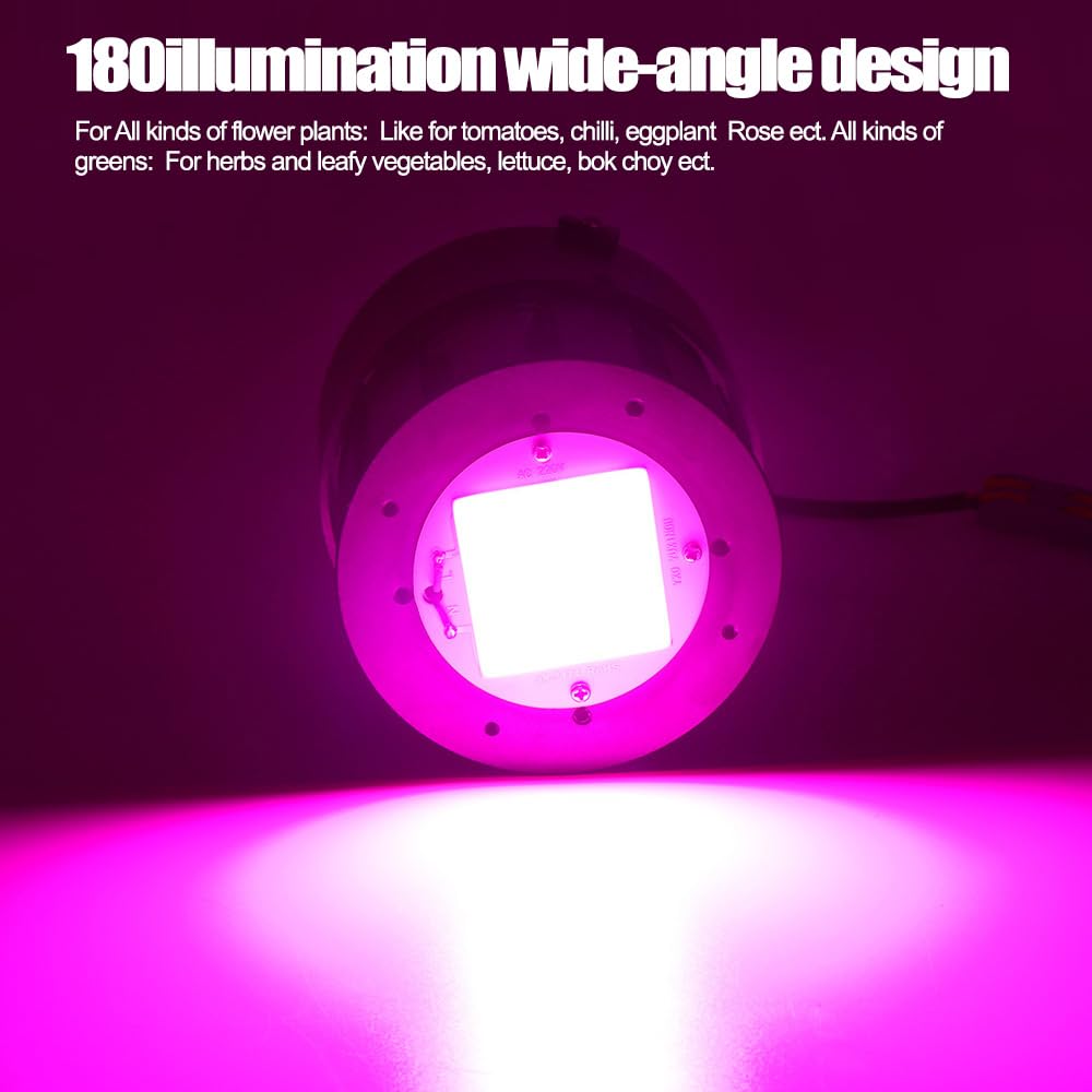 Lampada per Piante, 1000W Spettro Completo COB LED Coltiva La Luce Phyto Lampada for Piante D'appartamento Idroponiche Fiori Serra Piantine Luce di Crescita(370 to 780nm)