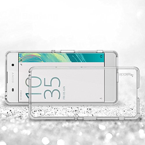 Tektide Case Compatible For Sony Xperia Xa Ultra, [Invisible Armor] Drop Protection Soft Silicone Rubber Tpu Case/Skin Cover/Bumper #TOP6