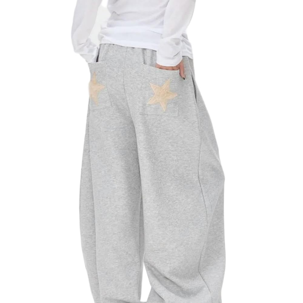 JJDFW Hip-hop con coulisse adatto sia per uomini che per donne casual a vita alta versatile pantaloni larghi Y2k pantaloni sportivi larghi
