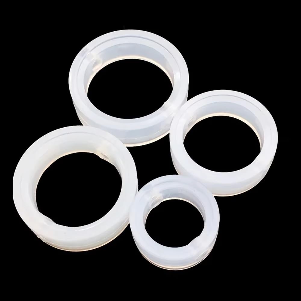 Junta de Sellado de Silicona VMQ Alimentaria 1 Pieza, Anillo de Reemplazo Sanitario para Válvula Mariposa 3 Abrazaderas 1,5"-8", para Tuberías Inox(133mm)