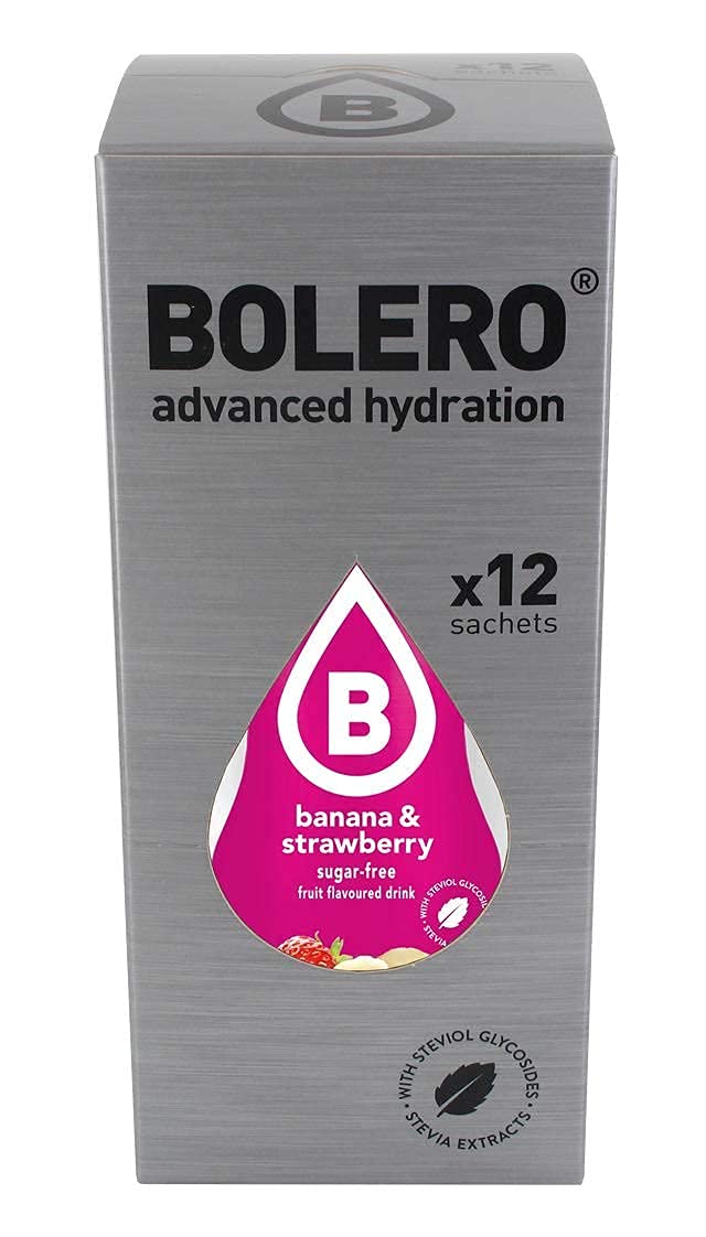 BOLERO – Exotic Flavored, Sugar Free and Low Calorie Powdered Drink Mix, Makes 16oz for Strong Flavor or 32oz for Mild Flavor, 36 Small Sachet Singles-To-Go - Europe's Favorite Drink Mix