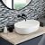 Elephantile Glass Linear Wall Tile Teal Blue White Mosaic Sheets for Kitchen Bathroom Backsplash [Set of 5]