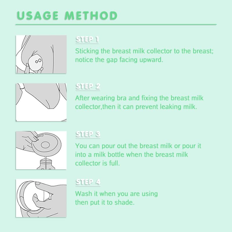 Milk Collectors for Breastfeeding 2PCS Reusable Breast Milk Catchers - Image 3