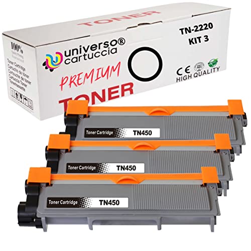 Tinnee TN2220 TN2010 Toner Compatibles Brother TN2220 Brother TN2010 Pour MFC-7460DN HL-2250DN HL-2130 HL-2270DW HL-2240D MFC-7360N FAX-2840 HL-2240 DCP-7065DN, 2 Noir