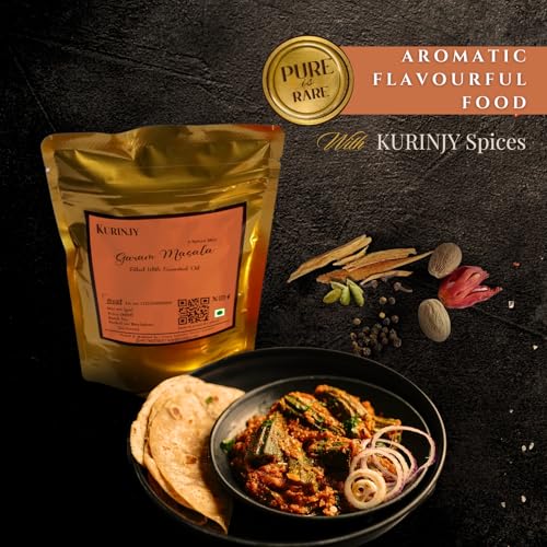 Image of Kurinjy Garam Masala - Whole Spice Mix | Cardamom, True Cinnamon, Clove, Black Pepper, Nutmeg & Mace | Essential-Oil-Rich Kerala Spices | For Rich Aroma & Rewarding Flavour | 50 g