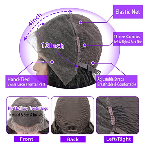Fashion Plus Loose Wave Lace Front Wigs Human Hair Loose Deep Wave Wig 180 Density 13X4 Hd Full Lace Frontal Wig Pre Plucked With Baby Hair Wet And Wavy Human Hair Wigs For Black Women 20 Inch #TOP1