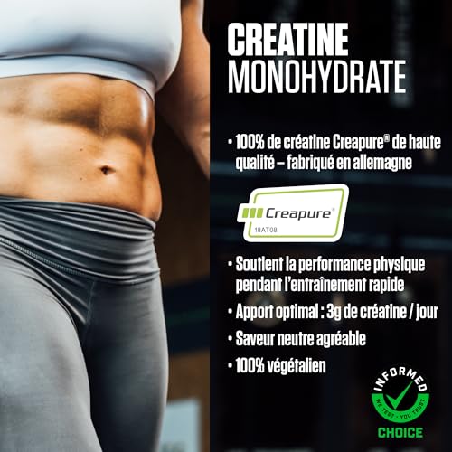 Dymatize Creatine Monohydrate Unflavoured Powder 1x500g - 100% Creapure Creatine - Acide aminé - Créatine – Image 4