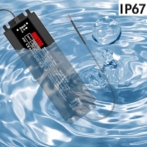 Image of LED Driver 150W, Waterproof IP67 Power Supply AC110-265V to 12V DC 12.5A Low Voltage Transformer Ultra Thin Adapter,with UL 3-Prong Plug for Outdoor LED Lights, Computer Project,Water Pump etc