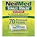 NeilMed's Sinus Rinse Extra Strength Pre-Mixed Hypertonic Packets-for Sinus Relief, 70 Count Box (Pack of 2)