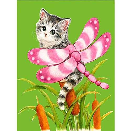 Kit Diamond Painting Chaton Mignon 50x140cm | Peinture Diamant XXL Broderie Toile Grande Taille