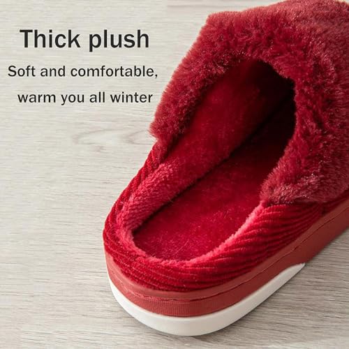 Image of INFISPACE Men and Women Winter Flip Flops Carpet Slippers for Bedrooms House Slippers