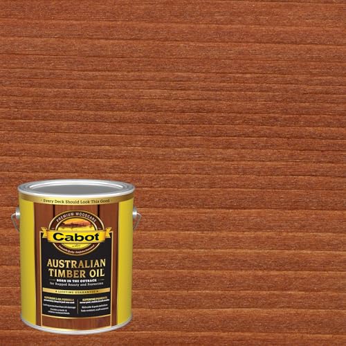 Image of Cabot Australian Timber Oil Wood Stain and Protector, Jarrah Brown, 1 Gallon