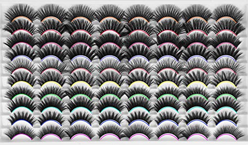 False Eyelashes Wholesale Lashes 5D Fluffy Volume Dramatic Faux Mink Eyelashes 10 Styles Mixed Fake Lashes Pack