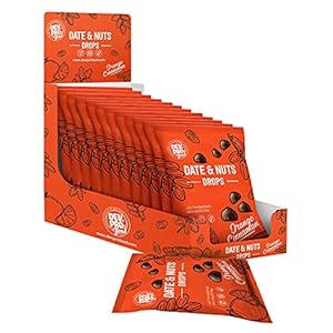 Dev. Pro. Date & Nuts Drops – Slimme Snacks van Dadels & Noten – Sinaasappel Kaneel – 12x 40 gram pack