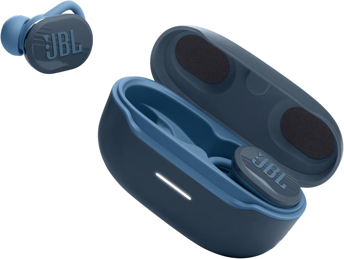 JBL JBLENDURACEBLUAM-Z Endurance Race Waterproof Wireless Sport eErbuds Blue - Certified (Renewed) - Image 9