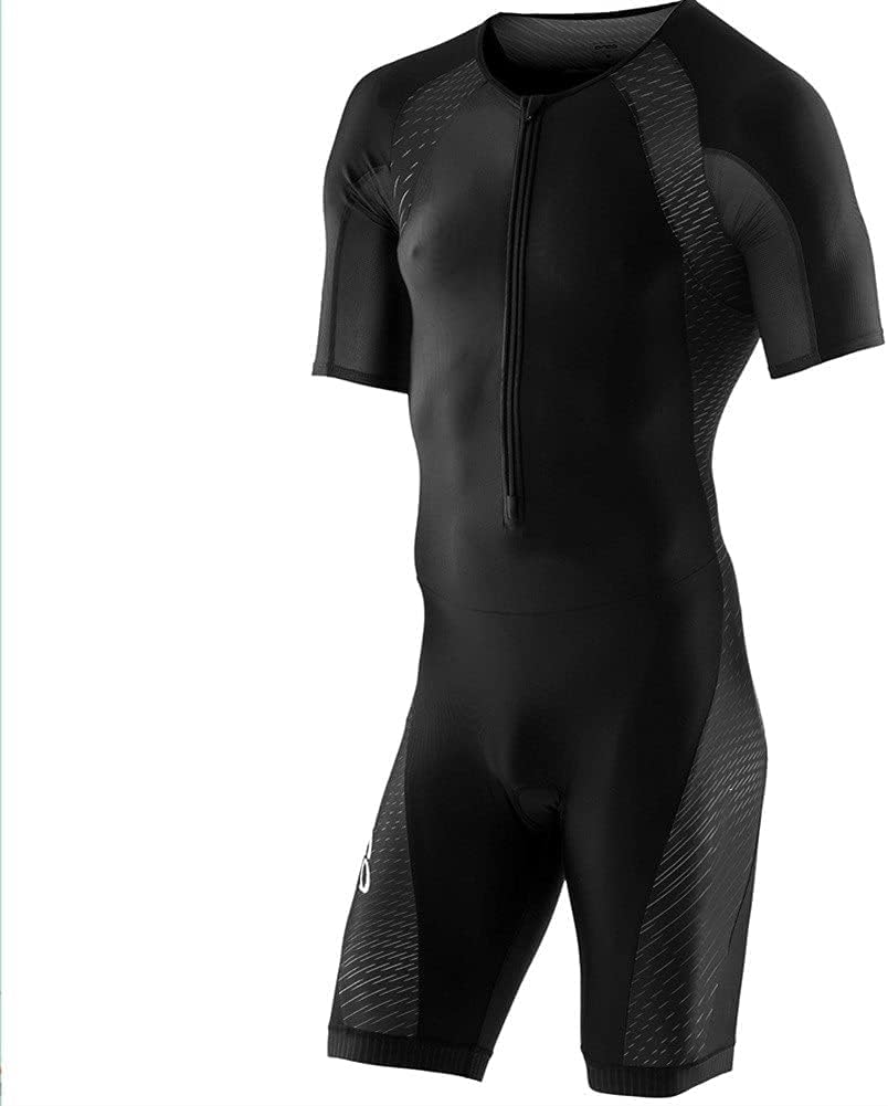 Tuta da Triathlon con Maniche A Compressione Completa da Uomo Tute da Triathlon Tuta da Triathlon da Uomo Kit Tuta da Triathlon da Uomo, D, 4XL
