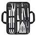 Wodasi Attrezzi Barbecue, Set 9 Pezzi Utensili Barbecue per Barbecue per Campeggio All'aperto, Set di Attrezzi per Barbecue, Professional BBQ Set di Strumenti per Grigliare con Un Walkbag