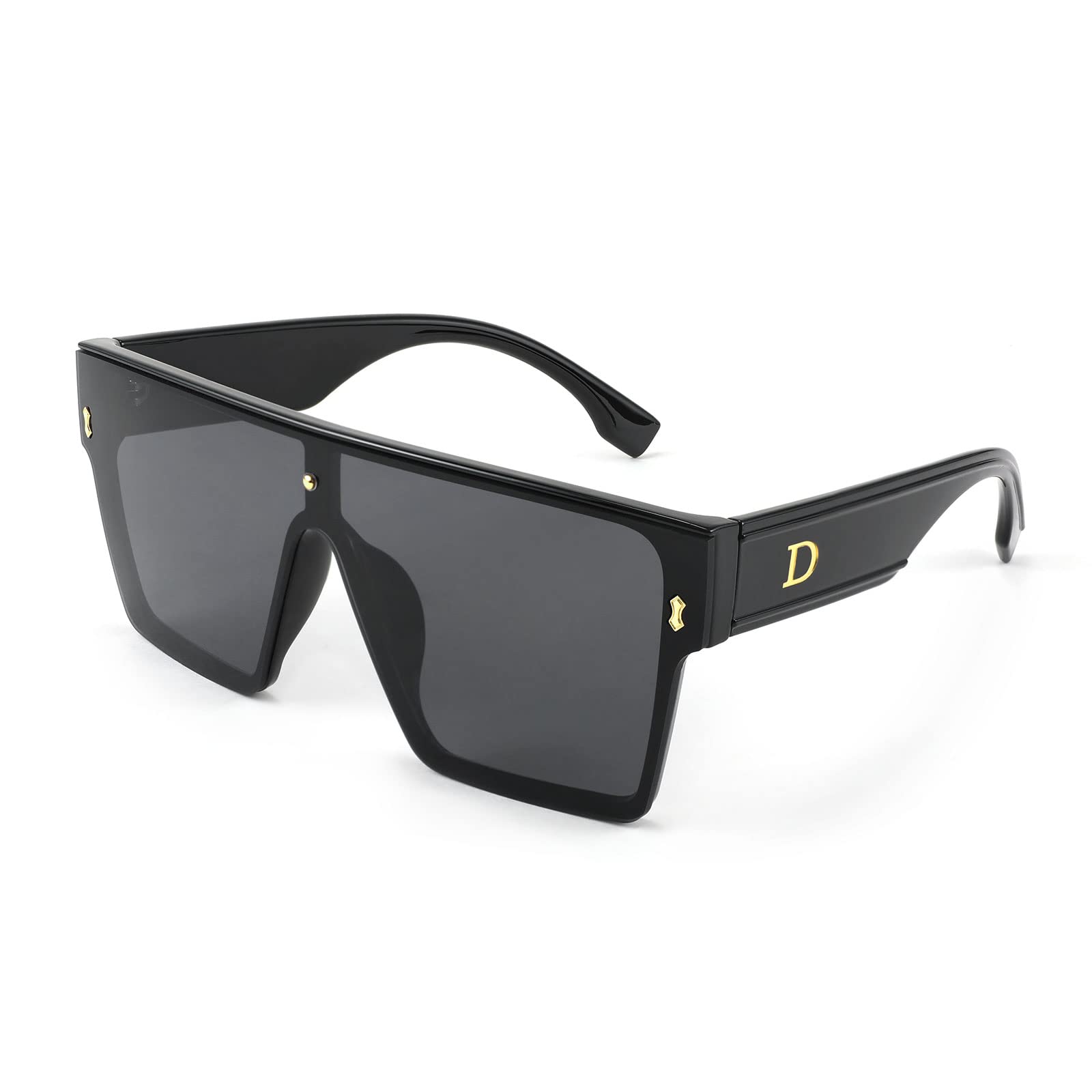 Karsaer Chic Oversized Square Women Men One Piece Sunglasses Fashion Flat Top Large Unisex Sunglasses Women Men K7110