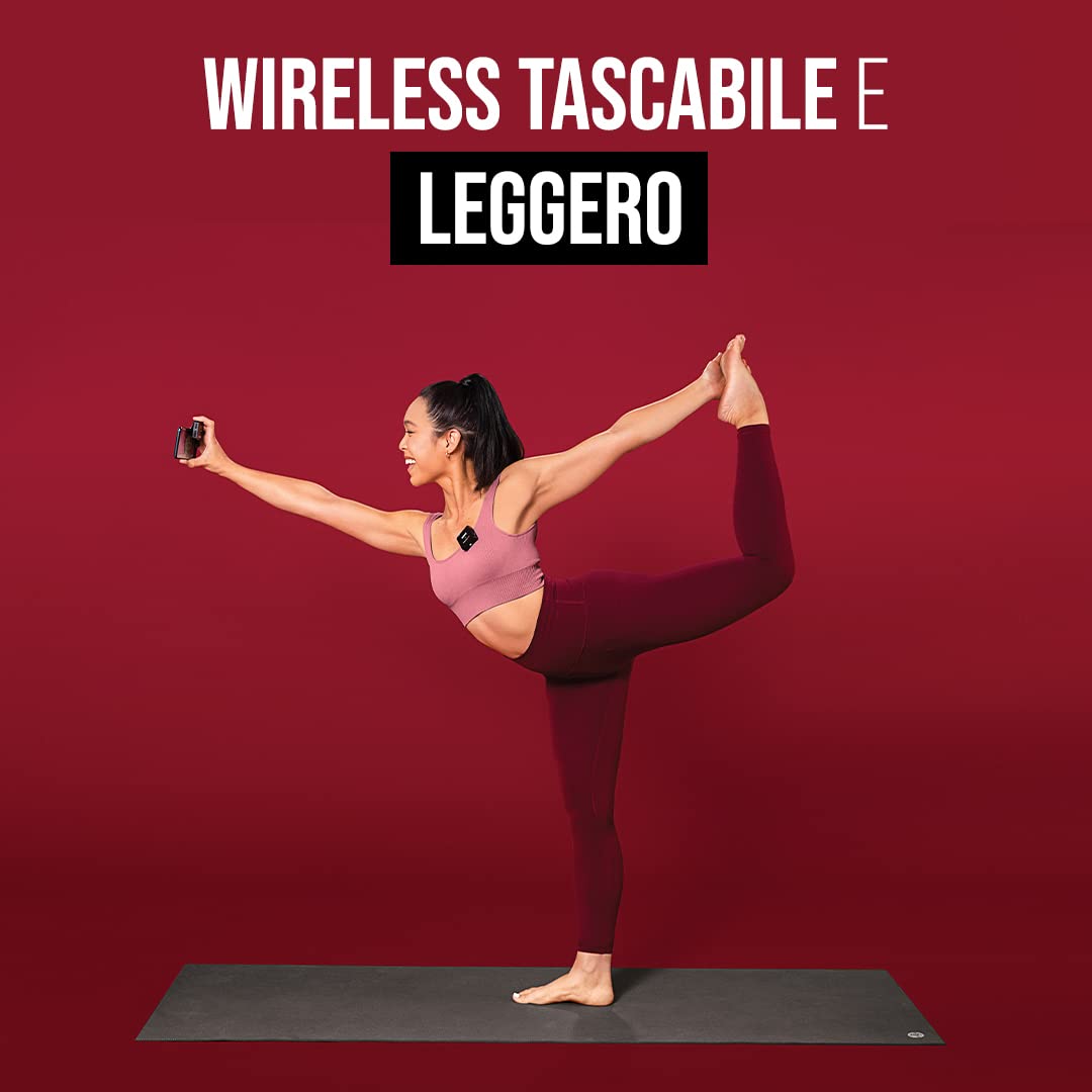 RØDE Microphones Sistema wireless a doppio canale Wireless Go II con microfoni incorporati, nero, Doppio trasmettitore